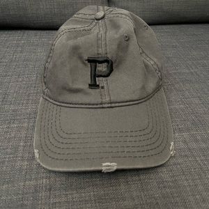 Grey Distressed Portland Gear Oregon P Dad Hat